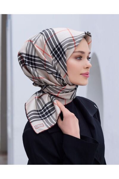 Belli 2025 Yaz Sezonu % 100 Twill İpek Eşarp 4122D 02