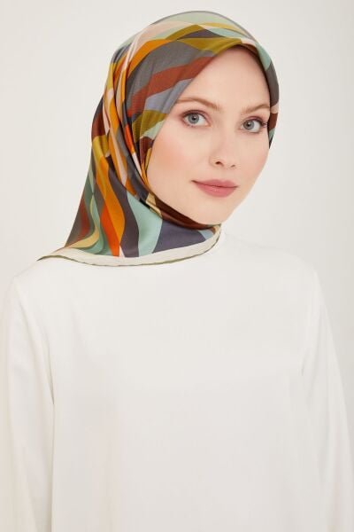 Belli % 100 Twill İpek Eşarp 4004D 35