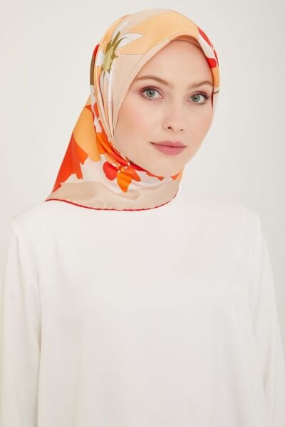 Belli % 100 Twill İpek Eşarp 4011D 84