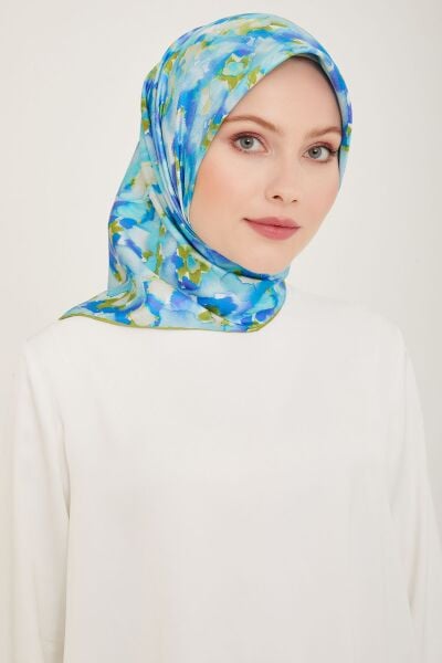 Belli % 100 Twill İpek Eşarp 4016D 02