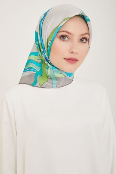 Belli % 100 Twill İpek Eşarp 4017D 02