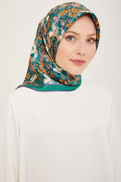 Belli % 100 Twill İpek Eşarp 4018D 53