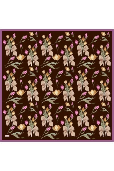 Belli % 100 Twill İpek Eşarp 4037DM 36