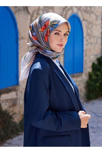 Belli % 100 Twill İpek Eşarp 4037DM 81