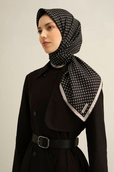 Armine 2025 Ilkbahar Yaz Sezonu % 100 Twill Ipek Eşarp 9345dm 10