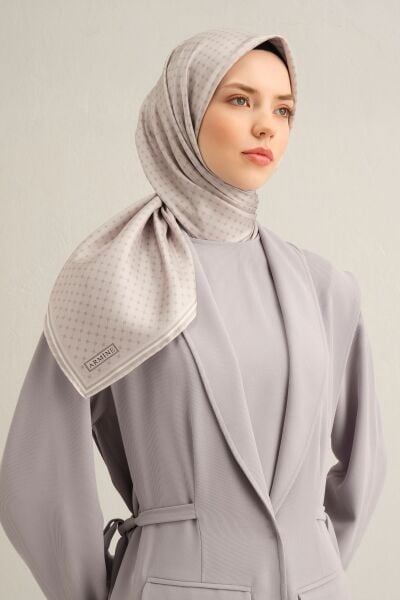 Armine 2025 Ilkbahar Yaz Sezonu % 100 Twill Ipek Eşarp 9345dm 55