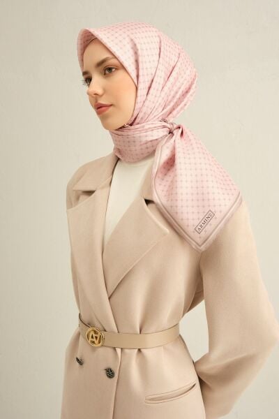 Armine 2025 Ilkbahar Yaz Sezonu % 100 Twill Ipek Eşarp 9345dm 09