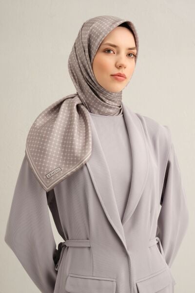 Armine 2025 Ilkbahar Yaz Sezonu % 100 Twill Ipek Eşarp 9345dm 01