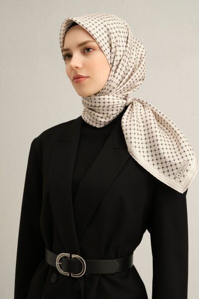 Armine 2025 Ilkbahar Yaz Sezonu % 100 Twill Ipek Eşarp 9345dm 87