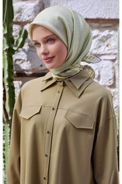Belli % 100 Twill İpek Eşarp 4053DM 52