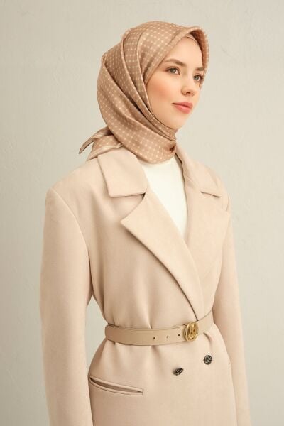 Armine 2025 Ilkbahar Yaz Sezonu % 100 Twill Ipek Eşarp 9345dm 13