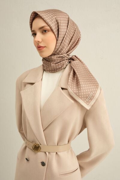 Armine 2025 Ilkbahar Yaz Sezonu % 100 Twill Ipek Eşarp 9345dm 12