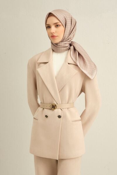 Armine 2025 Ilkbahar Yaz Sezonu % 100 Twill Ipek Eşarp 9345dm 14