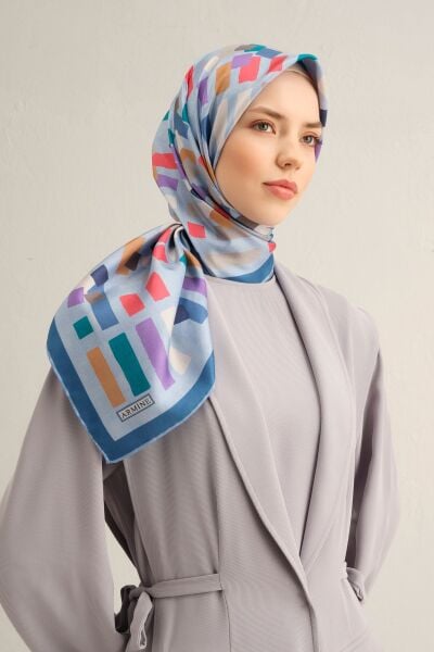 Armine 2025 Ilkbahar Yaz Sezonu % 100 Twill Ipek Eşarp 9341dm 83