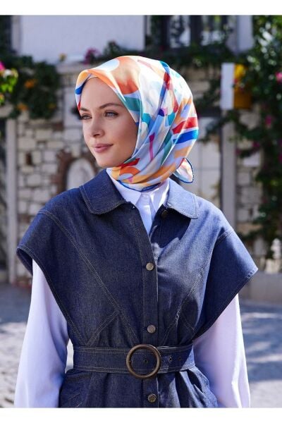 Belli % 100 Twill İpek Eşarp 4056DM 81