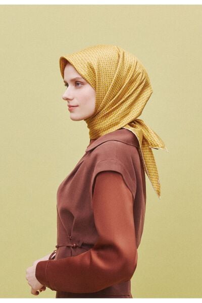 Armine 2025 Ilkbahar Yaz Sezonu % 100 Twill Ipek Eşarp 9307dm 35