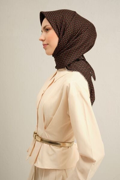 Armine 2025 Ilkbahar Yaz Sezonu % 100 Twill Ipek Eşarp 9307dm 34