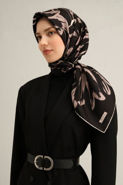 Armine 2025 Ilkbahar Yaz Sezonu % 100 Twill Ipek Eşarp 9322dm 13