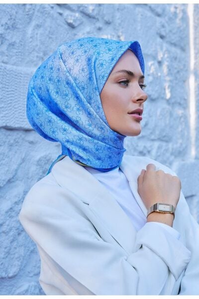 Belli % 100 Twill İpek Eşarp 4058DM 08