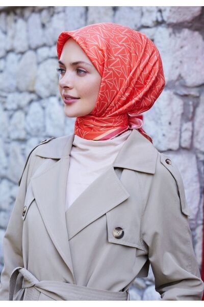 Belli % 100 Twill İpek Eşarp 4060DM 80