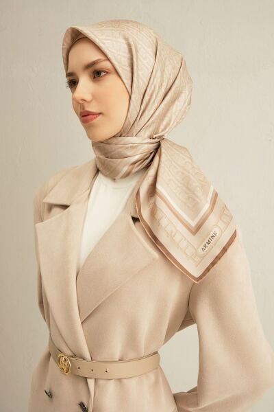 Armine 2025 Ilkbahar Yaz Sezonu % 100 Twill Ipek Eşarp 9301dm 36