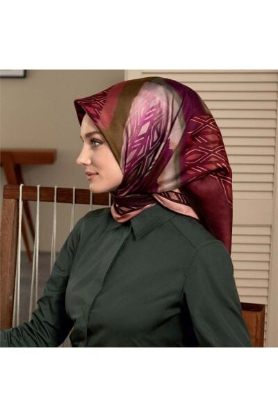 Armine Nostalji Serisi %100 Sura İpek Eşarp 7880D 22