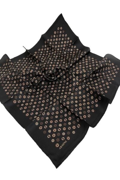 Armine Nostalji Serisi %100 Twill İpek Eşarp 7926D 09