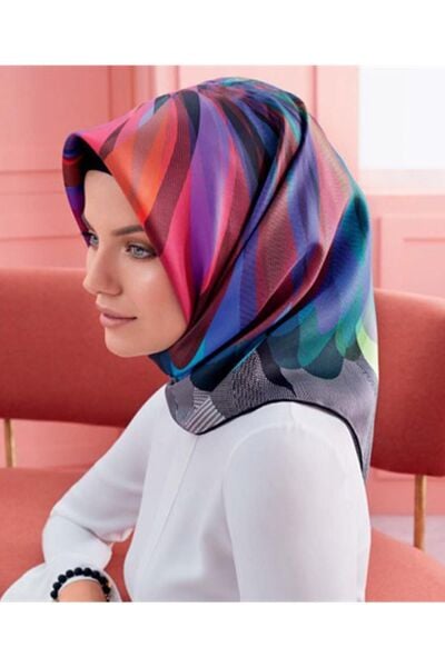 Armine Nostalji Serisi %100 Twill İpek Eşarp 7936D 09