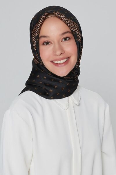 Armine Nostalji Serisi %100 Twill İpek Eşarp 8113D 06