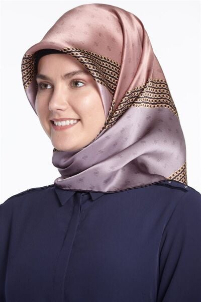 Armine Nostalji Serisi %100 Twill İpek Eşarp 8113D 32