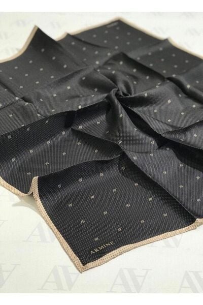 Armine Nostalji Serisi %100 Twill İpek Eşarp 8259D 01