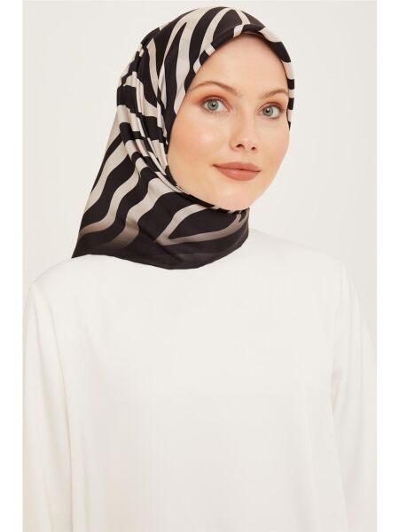 Armine Nostalji Serisi %100 Twill İpek Eşarp 8274D 01