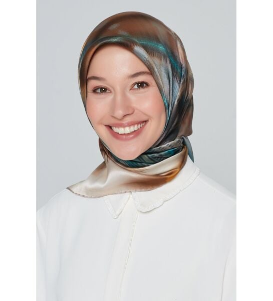 Armine Nostalji Serisi %100 Sura İpek Eşarp 8323D 33