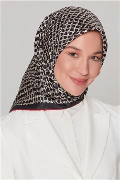 Armine Nostalji Serisi %100 Twill İpek Eşarp 8401D 86