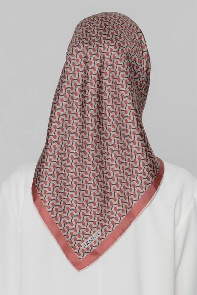 Armine Nostalji Serisi %100 Twill İpek Eşarp 8401D 37