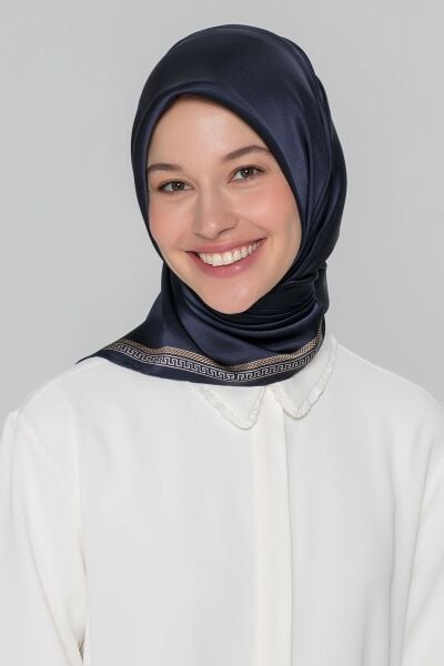 Armine Nostalji Serisi %100 Twill İpek Eşarp 8432D 32