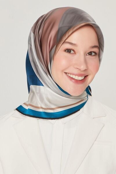 Armine Nostalji Serisi %100 Twill İpek Eşarp 8516D 37