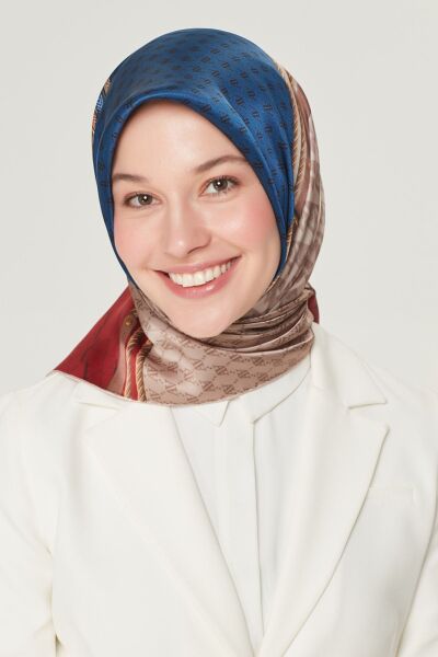 Armine Nostalji Serisi %100 Sura İpek Eşarp 8519D 34