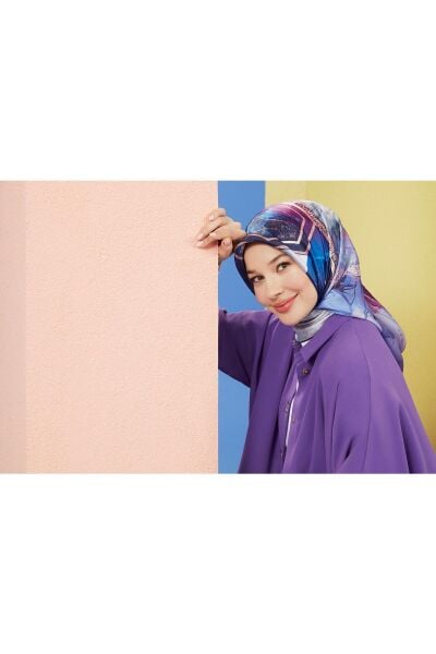 Armine Nostalji Serisi %100 Twill İpek Eşarp 8540D 09