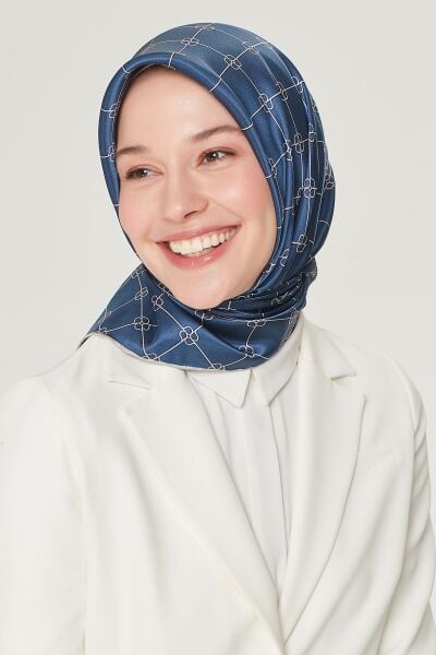 Armine Nostalji Serisi %100 Twill İpek Eşarp 8555D 05
