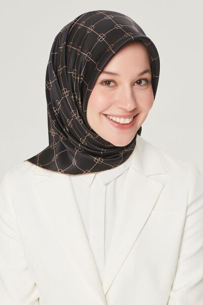 Armine Nostalji Serisi %100 Twill İpek Eşarp 8555D 11