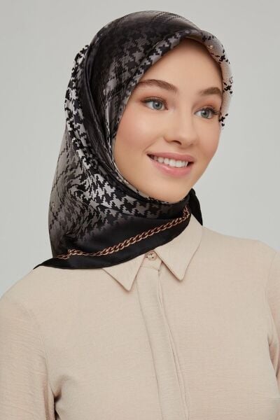 Armine Nostalji Serisi %100 Twill İpek Eşarp 8612D 80
