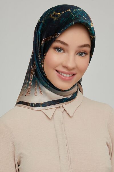 Armine Nostalji Serisi %100 Sura İpek Eşarp 8615D 04