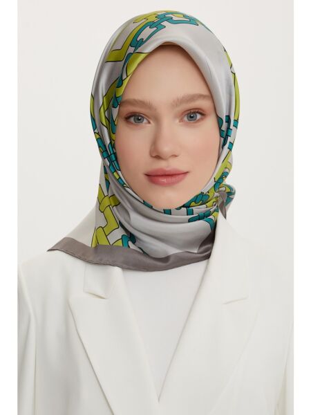 Armine Nostalji Serisi %100 Sura İpek Eşarp 8736D 05