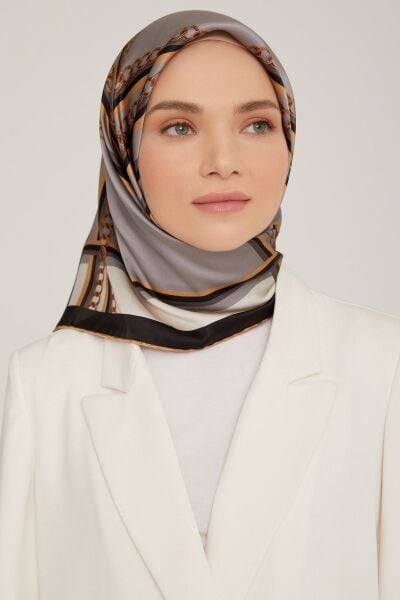 Armine Nostalji Serisi %100 Sura İpek Eşarp 8845D 03