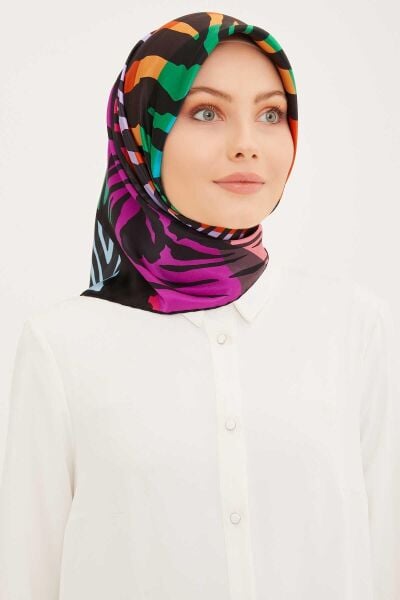 Armine Nostalji Serisi %100 Sura İpek Eşarp 8950D 02