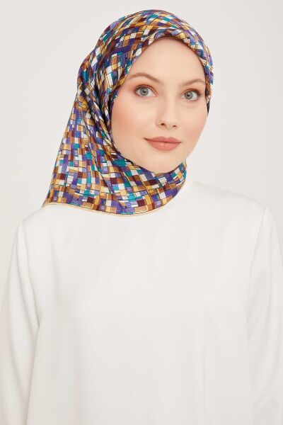 Armine 2024 Kış Sezonu %100 Twill İpek Eşarp 9004D 01