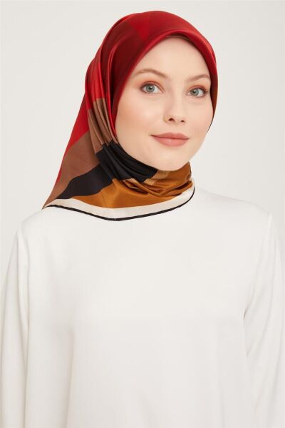 Armine Nostalji Serisi %100 Sura İpek Eşarp 9010D 01