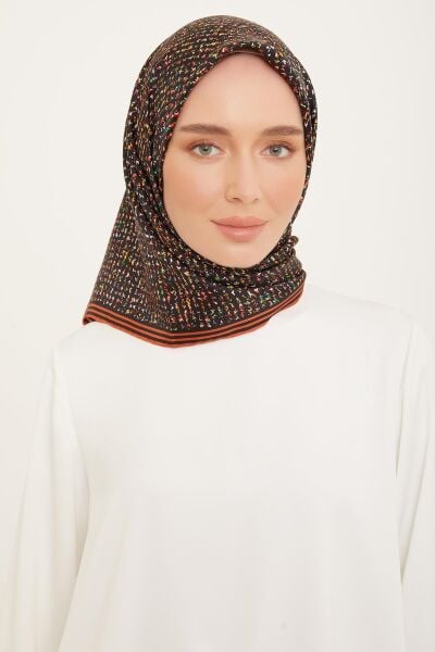 Armine Nostalji Serisi %100 Sura İpek Eşarp 9013D 02