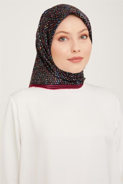 Armine Nostalji Serisi %100 Sura İpek Eşarp 9013D 08
